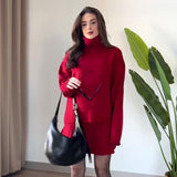 Fongt Solid Color Round Collar Loose Blouse Simple Dress Set In Autumn 2025