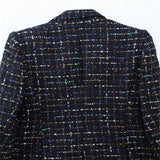 Fongt And Winter New Women's Fashion Commuting Leisure Loose Black Strip Blazer Workplace