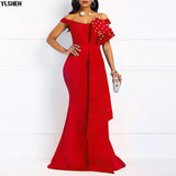Mermaid Evening Party Dress African Dresses for Women Fashion Long Maxi Africa Dress African Clothes Robe Africaine Femme