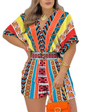 New Summer Style T90472023 Is Specially Designed For Loose Leisure Printed Jumpsuits.-Outfit