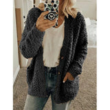 Fongt Wish 2025 Autumn And Winter Explosion Women's Fashion Casual Sweater Coat Size