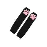 Lolita Sunscreen Arm Sleeves, 3D Simulation Silicone Cat Claw Anti-Skid Mittens Skin-Friendly Arm Cover for