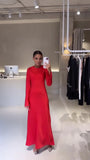 Fongt 2023 The New Solid Color Leisure Home Slim Slim Dress Woman-Outfit