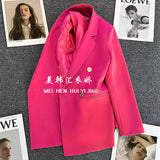 Fongt Fried Street Small Suit Jacket Female 2023 Spring And Autumn New Korean Version Web Celebrity Temperament Small Casual Suit-Outfit