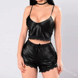 Sex Lingerie Set High Elastic Garlic Home Pajamas Sexy 2 Sets