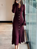 Fongt And Winter New French Elegant Jacket Dress Slim Skinny Knitting Woman