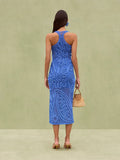 Fongt Women's Fashionable Sleeveless Knitted Dress Fashioned Slings Long Dresses In Summer 2025