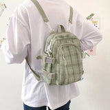 Women Plaid Sweet Kawaii Small Students Schoolbag Preppy Fashion Womens Korean Style Backpack 2020 Travel Shoulder