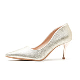 Fongt Wedding Shoes Women's Fine Heel 2025 New Pointed Bright-Heeled High-Heeled Shoes With Skirts Bridesmaids Banquet Single