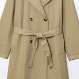 Fongt Feng 2025 New Fashion Temperament Female Assembly Belt Long Wind Coat 8372277
