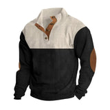 Fongt And Winter New Men's Outdoor Jacket Corduroy Leisure Collar Long Sleeves