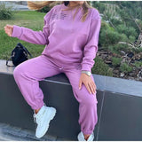 Fongt #2025 Women's Autumn New Sports And Leisure Set Two Sets