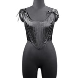Fongt Fashion New Tiding Waist Vest Sexy Strapped Short Fish Bone Small Waist Vest Corset