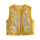 Fongt New Embroidery Round Cardigan Fashion Horse Armor