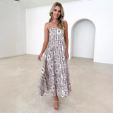 Fongt Spring And Summer 24 New Women's Small Fresh Flower Condole Dress Slim-88100-Outfit