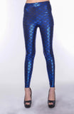 Faux Leather Cropped Ice Silk High