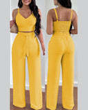Fongt New Fashion Slings Two-Piece Women's Clothing