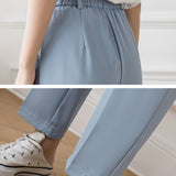 Women 4 Colors Ankle-Length Trousers Elegant Solid Daily Minimalist Newest Harajuku All-match Ulzzang Students Cozy