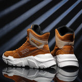 Top Running Shoes Autumn Winter Breathable Leather Sneakers for Men Lightweight Gym Runing Shoes Tourism Walking
