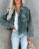 The Ins Winter Street Hipster Versatile Denim Lapel Loose Washer Make Old Female Jacket-Outfit