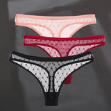 Sexy Perspective G-String Women's Panties Woman Thong Low-waist Underpants Hollow Out T-back Female Underwear