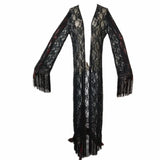 Fongt Smos Women's Top Hot Tassel Long Women's Cardigan