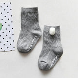 0 to 4 Yrs Ruffle Edge Non-Skid Cotton Socks with Grip For Kids Toddlers Baby Girl Boneless Socks Four Seasons