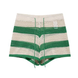 Fongt Homemade New Women's Knitted POLO Shirt Coat Knitted Shorts