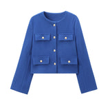 Fongt Women's Autumn And Winter Fashion New 15 Color Jacket Small Scent Style Short Suit Jacket