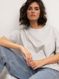 Fongt Cotton Collar Solid Color T-Shirt Girl 2025 Spring And Summer New Hot Cotton Short-Sleeved Top