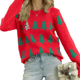 Fongt Christmas Tree Jackup Christmas Sweater Women's Casual Jack T-Shirt