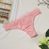 Fongt Edge Bow Net Tlove Trousers Elastic Good T Trousers Women T-Tong Tong