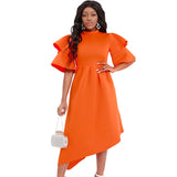 Fongt Women's Clothing 2025 Summer New Stylish Elegant Double Sleeve Banquet Evening Dress Dress