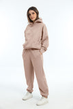 Fongt And Winter Women's Casual Fashion Thick Long-Sleeved Trousers Two Sets