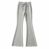 New Autumn Solid Color, High Waist, Retro, Lazy, Stretch Micro-Pants, Slim And Slim Internet Celebrity Casual Pants.-Outfit