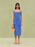 Fongt Women's Fashionable Sleeveless Knitted Dress Fashioned Slings Long Dresses In Summer 2025