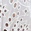 White Lace Women Cotton Dress Party Wedding 2021 Summer 3/4 Sleeve Fall Autumn Elegant Clothing Lady Hollow Out