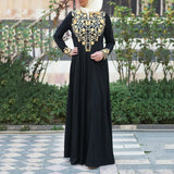 Fongt Spring New Long Dress Leisure Middle East Simple National Style Fashion