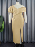 Fongt Summer Comfort Personality Lantern Sleeve Dress Party V-Neck Dress Dress Dress