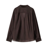 Fongt New Fashion Temperament Women's Embroidered Pocket Shirt 4786079