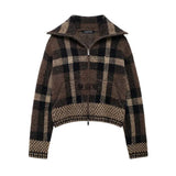 Fongt Autumn New Knitted Shirt Round-Neck Solid Color Loose Set Female Retro