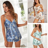Summer Sexy Ice Silk Pajamas