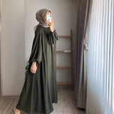 Fongt And Autumn New Muslim Women's Clothing Pure Color Elegant Fashion Loose-Fitting Suit