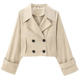 Fongt 2025 Autumn New Women's Design With A Windbreaker Short Jacket Jacket