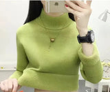 Thicken Half Turtleneck Sweater Women Pulls Oversized 4xl Sueter Warm Knit Tops Velvet Lined Slim Soft Knitwears
