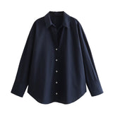 Fongt New Multi-Color Loose Casual Version Of The Provincial Silk Long-Sleeved Shirt 4387096