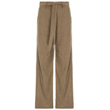 Fongt Strap Corduroy Pit Strip Pure Color Woven Pants Hot Girl Street Loose And Versatile Casual Straight Pants-Outfit