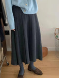 Fongt Autumn And Winter New Temperament Gentle And Comfortable With Niche Wool Knitted Thick Skirt ~