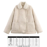 Fongt Women's Autumn And Winter New Double-Sided Collar Long Fur Locomotive Wind Jacket Jacket Jacket