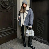 Fongt New Women's Fur Coat Special Craft Piece Lamb Wool Coat